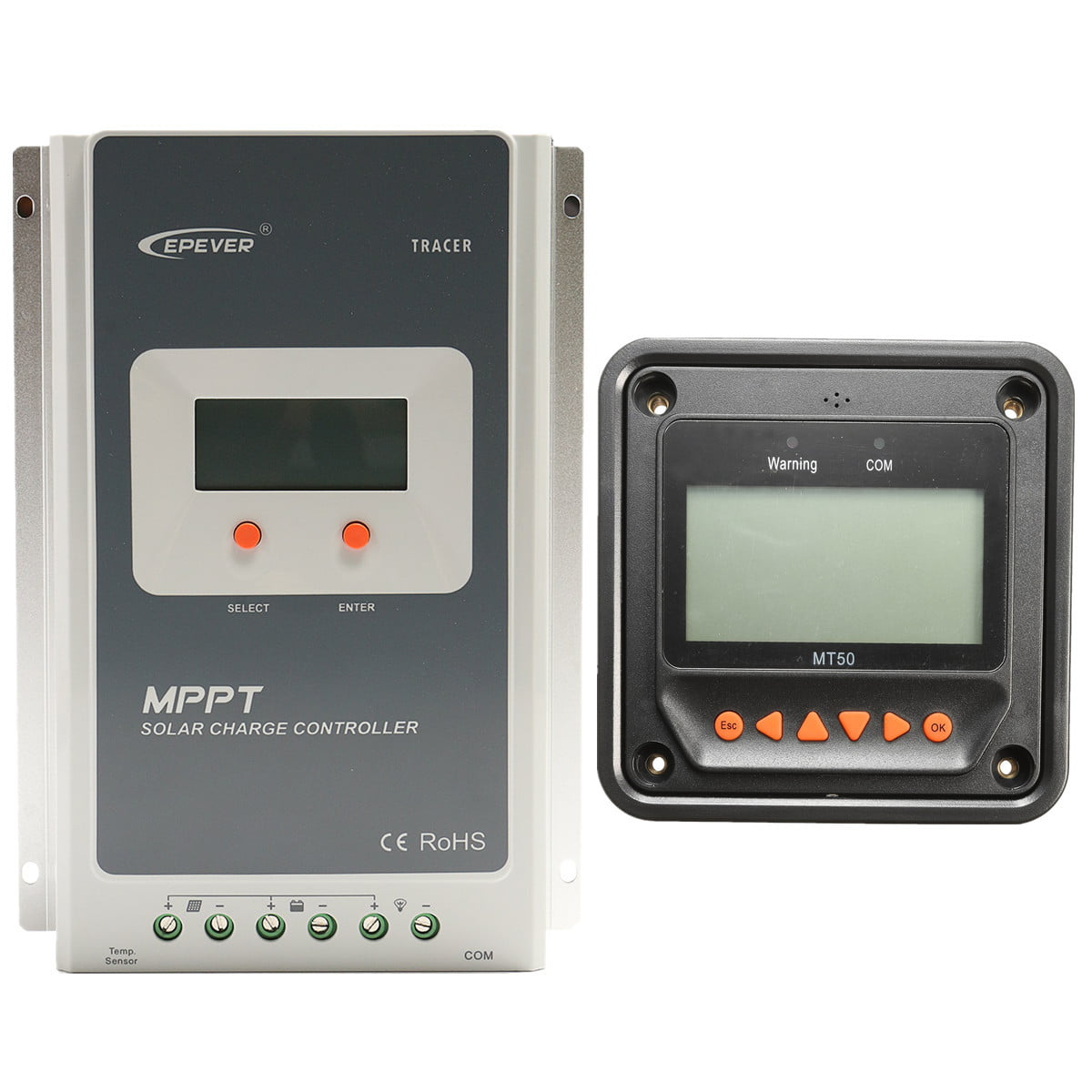 20A EPEVER MPPT Solar Laderegler 12V/24V Or Remote Meter MT50 Auto LCD DE 
