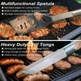 thumbnail image 4 of 22PCS Heavy Duty BBQ Grill Accessories Set, Non-Slip Grill Tools for Outdoor Grill Set Thicker Stainless Steel Grill Utensils Set, Deluxe Grilling Tools Set in Aluminum Case Ideal Gifts for Men, 4 of 16