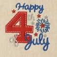 thumbnail image 3 of Linum Home Textiles 4th of July Embroidered Luxury 2 Piece Turkish Cotton Hand Towels, 16"x30", Sand Beige, 3 of 3