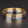 thumbnail image 3 of Pulsera de acero titanium Yuyangstore Hombres Mujeres Clásico Rosa, 3 of 8