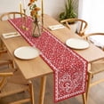 thumbnail image 3 of Valentine's Day Table Runner - 70 Inch Long, Kitchen Dining Table Runner Dresser Scarves, Red Love Retro Country Abstract Art Farmhouse Decor for Coffee Tables Wedding Party Banquet, 3 of 8