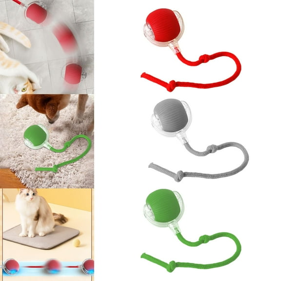 3 Pack Interactive Cat Ball Toy - Electric Cat Toy with USB Rechargeable, Three Working Modes, 360° Rolling Smart Ball for Cats and Dogs