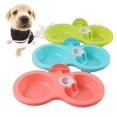 thumbnail image 3 of Flmtop Bol Double Suspendu pour Animaux de Compagnie Chat Chaton Chien Chiot Récipient de Nourriture Eau Distributeur de Boisson Rose Rouge, 3 of 9
