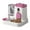 Pink, variant on 2-in-1 Pet Feeder And Water Dispenser Automatic Pet Dry Food And Water Dispenser Set for Small Medium Cats Dogs