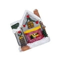 thumbnail image 4 of maskred Résine Scène de Noël Maison de Neige LED Ensemble de Bureau Décoration Village Lumières Colorées Type C 5Set, 4 of 6