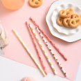 thumbnail image 3 of CTIGERS Cute Pineapple Patterns Paper Straws Summer Friut Style Biodegradable Drinking Straws Box of 100, 3 of 5