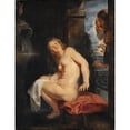 thumbnail image 2 of Peter Paul Rubens 12x14 Black Ornate Wood Framed Double Matted Museum Art Print Titled: Susanna and the Elders (1614), 2 of 5