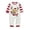 Baby, variant on Yuaguia Matching Family Christmas Pajamas Set, Crew Neck Long Sleeve Cute Deer Print Top and Red White Striped Pants, Festive Holiday Sleepwear Loungewear PJs, Baby 9 Months
