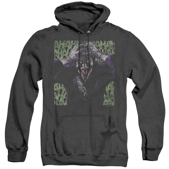 Batman Insanity Adult Heather Hoodie Sweatshirt Black