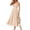 Beige, variant on Womens Summer Dresses Casual Square Neck Sleeveless Formal Wedding Guest Beach Vacation Boho Maxi Dress M