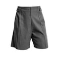thumbnail image 6 of SwiftWear Women's Summer Casual Dressy Pleated Shorts with Elastic Waistband & Button Front High Waisted Knee Length Shorts for Daily Office, 6 of 7