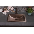 thumbnail image 4 of Monarch Abode 17095 Hand Hammered Venetian Dual Mount Bathroom Vanity Sink - 21 Inches Copper Sink - Hammered Copper Bathroom Sink - Copper Undermount Sink - Drop in Bathroom Sink, 4 of 7