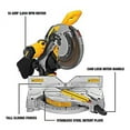 thumbnail image 2 of DEWALT Compound Miter Saw 308351915 - 12 In Blade, 15 Amp, Double Bevel - 1 Piece, 2 of 11
