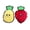style B, variant on PetLike Starfish & Broccoli Firm Edge Stuffed Plush Dog Chew Toys 2-Pack, Squeaky Crinkle,for Small, Medium & Gentle Large Dogs