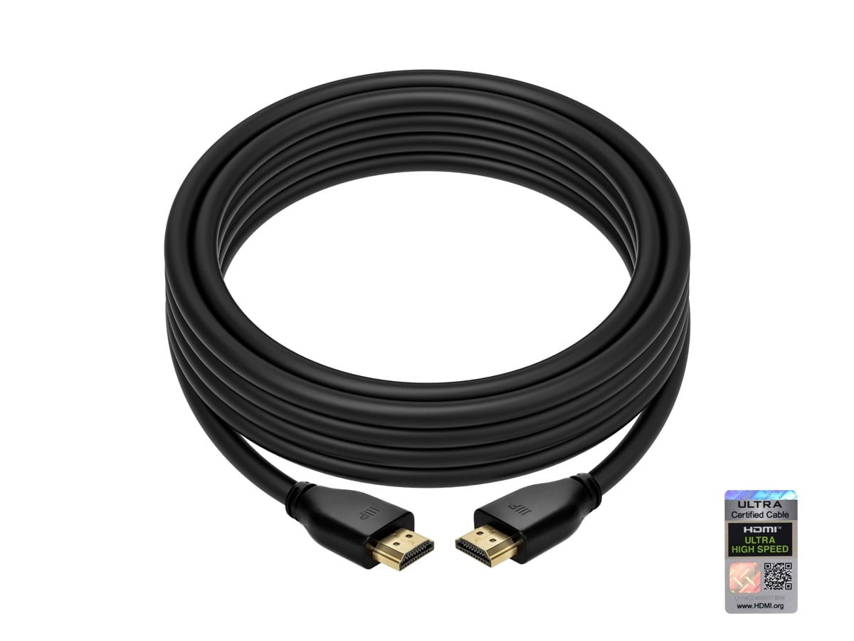 Monoprice 8K HDMI 2.1 Cable - 15 Feet - Black (5 Pack) Certified Ultra High Speed, 8k@60Hz, 48Gbps, Compatible with Sony PS5 / Microsoft / Xbox Series X & Series S and More