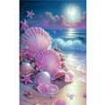 thumbnail image 1 of Cuadros Decorativos 5D DIY Diamond Art Kits Full Round Drill Beach Shell Series para Office Home Wall Wdftyju de costura negro 4 estilos, 1 of 9