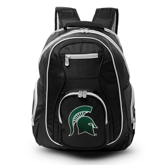 NCAA Michigan State Spartans Premium Laptop Backpack with Colored Trim