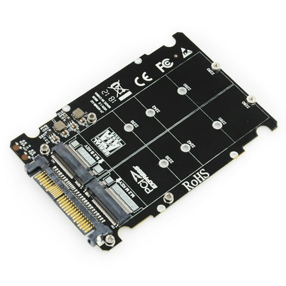 M.2 SSD to U.2 Adapter 2 in 1 M.2 NVMe Key B/M NGFF SSD to PCI-e U.2 SFF-8639 Adapter PCIe M2 Converter Desktop Computer