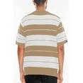 thumbnail image 5 of Mens Classic Charlie Brown Old School Striped Midweight Polo Shirt Street Casual Tshirt, 5 of 5