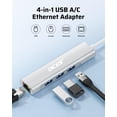 thumbnail image 2 of Adaptador USB C a Ethernet 4 en 1 Hub 3 USB-A 3.1 para Acer, 2 of 7