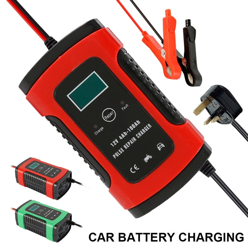 Willstar 12V 6A Full Automatic Car Battery Charger Digital LCD Display
