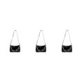 thumbnail image 1 of Transemion Durable Small Handbag Fashionable And Versatile Wide Application Made With PU Handbags For Women black 3Set, 1 of 6