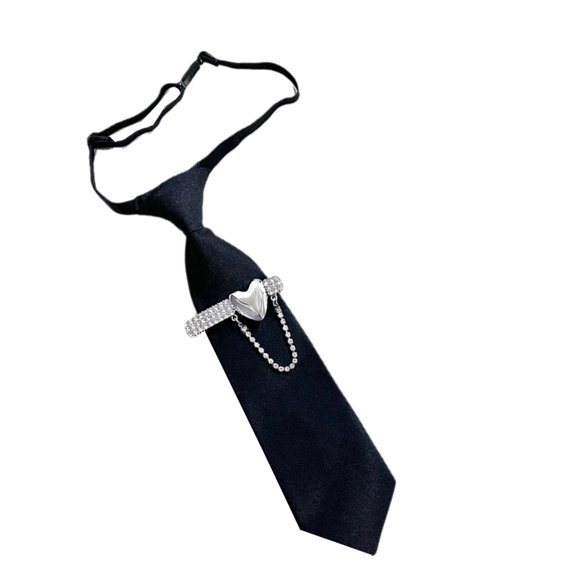 Uniform Pre Tied Tie Girls Senior School Lady Uniform Pre-tied Tie Elegant Look for Business and Office Use