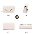 thumbnail image 3 of Bolso de mano de piel sintética para mujer, tipo sobre, para novia, para boda, para noche, para fiesta, 3 of 4
