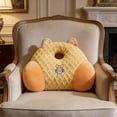 thumbnail image 4 of Yellow Office Lumbar Support Cushion Cartoon Design Chair Back Pillow For Long Period Sitting 18.9X13.78 Inch, 4 of 7