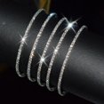 thumbnail image 4 of HSHDLDF Multilayer Rhinestone Cuff Bracelet For Women Silver Layered Crystal Wrap Bracelet Sparkling Bridal Bracelet Jewelry For Prom Party Wedding, 4 of 6