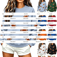 thumbnail image 3 of Game Day Sweatshirt Women Long Sleeve Crew Neck Fall Fashion Must Haves Solid Color Shirt Loose Fit Tops Football Print Sports Pullover Sweaters Hiking Football Season Shirts Workout Tops Gift White, 3 of 5