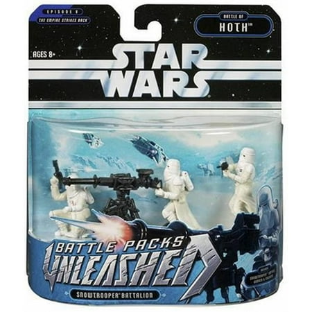 Hasbro Star Wars Unleashed Battle 4 Pack Snowtrooprr Captain & Gunners