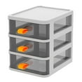 thumbnail image 2 of Three-Layer Storage Desktop Storage Box Plastic Drawer Dressing Table Makeup, 2 of 10