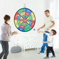 thumbnail image 6 of BKSDUEH Large Dart Board for Family, 26" Dartboard Set with 16 Sticky Balls and 2 Hooks for Sports Party Game, 6 of 7