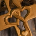thumbnail image 6 of Intertwined Heart Shape Wooden Cross Room Porch Living Room Hanging Decoration Wall Art Creative Valentine's Day Gift Wedding Gift, 6 of 7