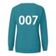 thumbnail image 5 of Squid Game Player Adult Hoodie for Men and Women – Official Green Track Hoodie, Ideal for Cosplay and Halloween Costumes Royal Blue 3X, 5 of 5