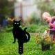 thumbnail image 4 of Estaca para gatos para jardín al aire libre, para villas, con varilla de inserción, para gatos, para terrenos de jardín. 24x30cm sentado, 4 of 7