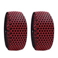thumbnail image 2 of 2 correas para manillar de bicicleta de carretera de nido de abeja, cinta adhesiva para manillar de bicicleta (rojo), 2 of 3