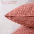 thumbnail image 4 of Fundas de almohada HPUK de lino, 45 x 45 cm, 2 unidades, color coral, 4 of 8