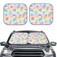 thumbnail image 2 of Gaeub Cute Unicorn Foldable Auto Sun Blocker Visor, Sunshade for Car Front Window, Keeps Your Vehicle Cool - Large, 2 of 7