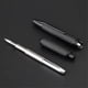thumbnail image 4 of Press Retractable Fountain Pen, 0.4MM Extra Fine Nib Metal Grid Ink Pen with Clip for School Office Supplies,Silver-Gray, 4 of 5