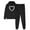 Black, variant on JURANMO Women's Two Piece Set, Fashion Printed Sweatsuit Outfits Casual Lightweight Hoodies Beam Feet Sweatpant Tracksuit 2024 Fall Matching Lounge Set Today's Deals of The Day Red XL