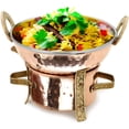thumbnail image 3 of Zap Impex Serving Set Stainless Steel Copper Indian Karahi Angithi Serving Spoon, 3-Pieces Set Brown, 3 of 6