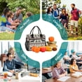 thumbnail image 6 of Lunch Bag Insulated Lunch Box Leakproof Reusable Cooler Tote Adjustable Shoulder Strap for Men Women Moose Tree Silhouette 12L, 6 of 6