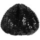 thumbnail image 2 of Black Sequin Beret Hat for Women Fashionable and Lightweight Made of Polyester and PVC One Size Fits Most, 2 of 4