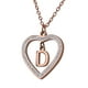 thumbnail image 2 of Collar de Mujer Corazón con Inciales LuckyLy, Modelo Adina rosa UNITALLA, 2 of 7