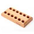 thumbnail image 1 of SPEEDWOX Bloque de Alicates de Madera Organizador de Alicates de Madera Soporte de Alicates de Madera Dura Estante para Alicates con 12 Orificios para 6 Alicates Soporte Caja de Almacenamiento de Herr, 1 of 5