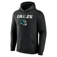 thumbnail image 2 of Men's Jalen Hurts Philadelphia Eagles Black Team Wordmark Pullover Hoodie, 2 of 3