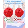 thumbnail image 3 of Pelotas de golf HOTWIND de 3 pulgadas, paquete de 6, coloridas, para practicar con bolsa, 3 of 8