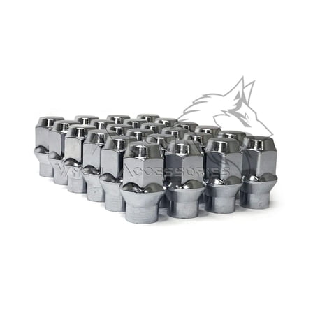 24 Chrome Extended Thread Lug Nuts 12x1.5 For 2013  Up Ford Ranger 6 Lug